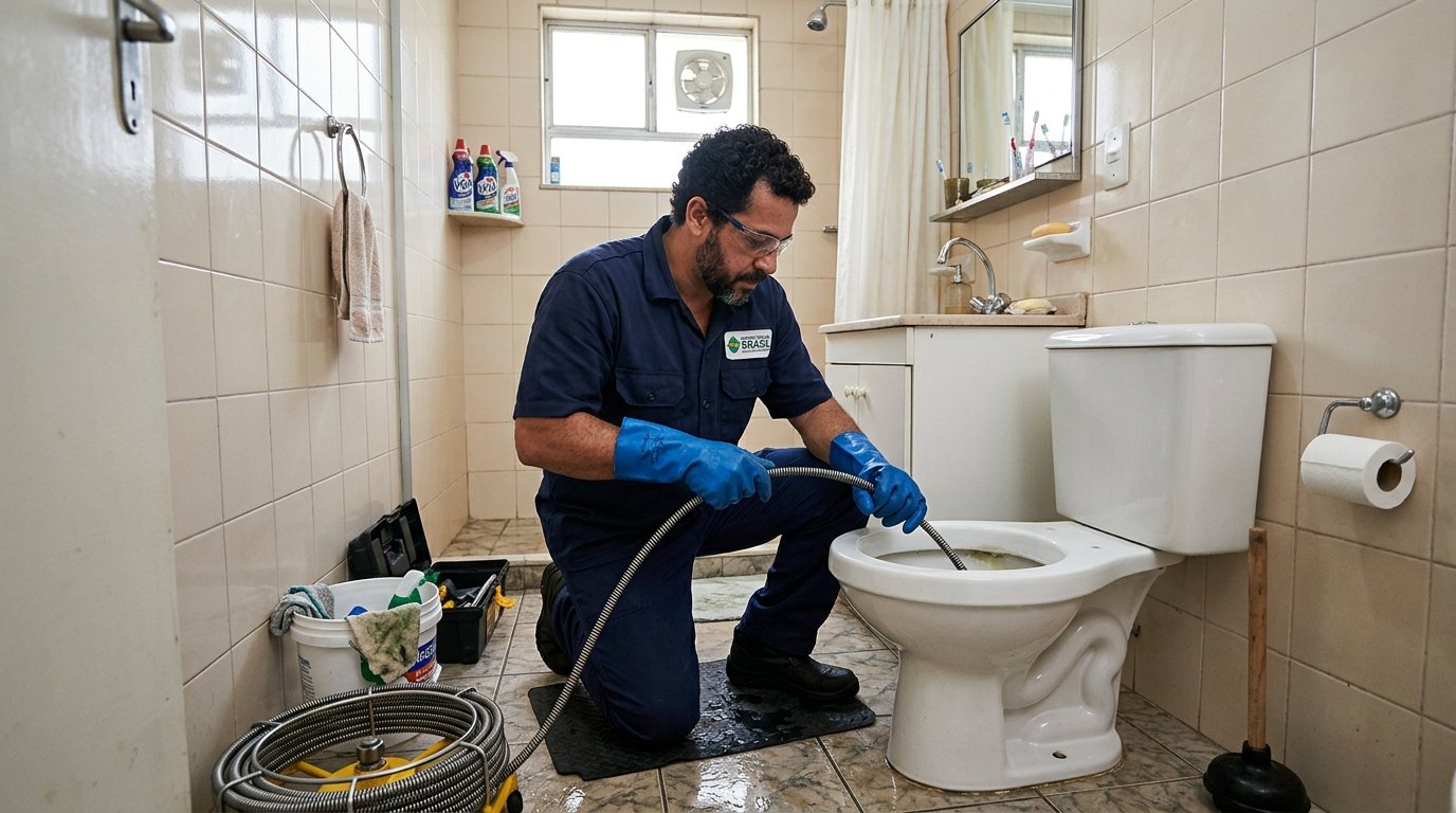 Desentupimento de Vaso com Equipamento em Florianópolis‑SC