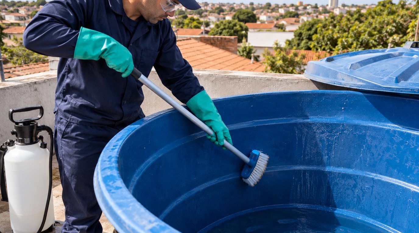 Higienização e Desinfecção da Caixa d'Água em Florianópolis‑SC