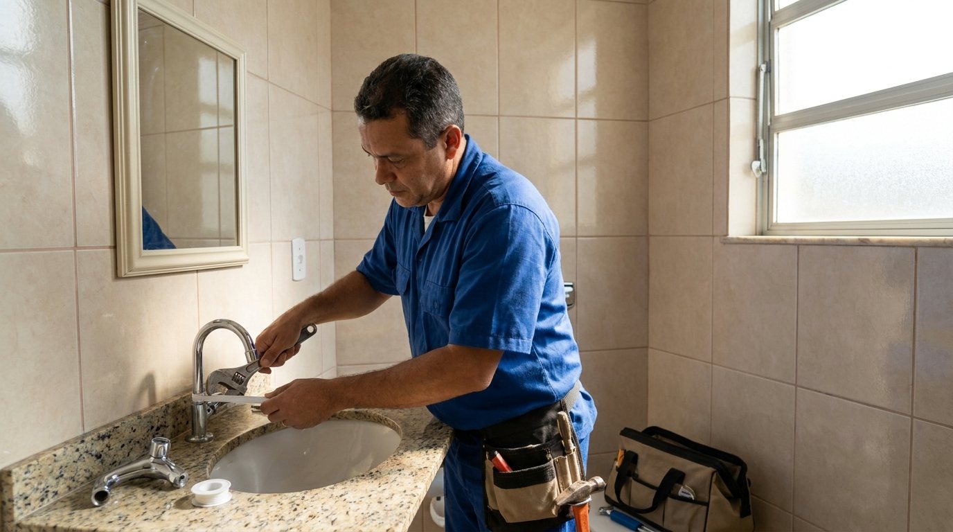 Instalação Hidráulica no Banheiro em Florianópolis‑SC