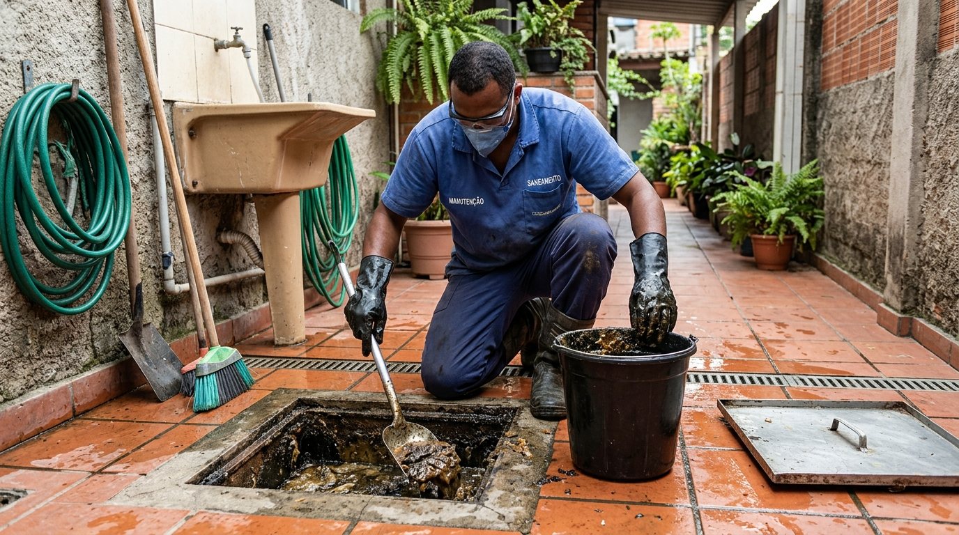 Limpeza de Caixa de Gordura Comercial em Florianópolis‑SC