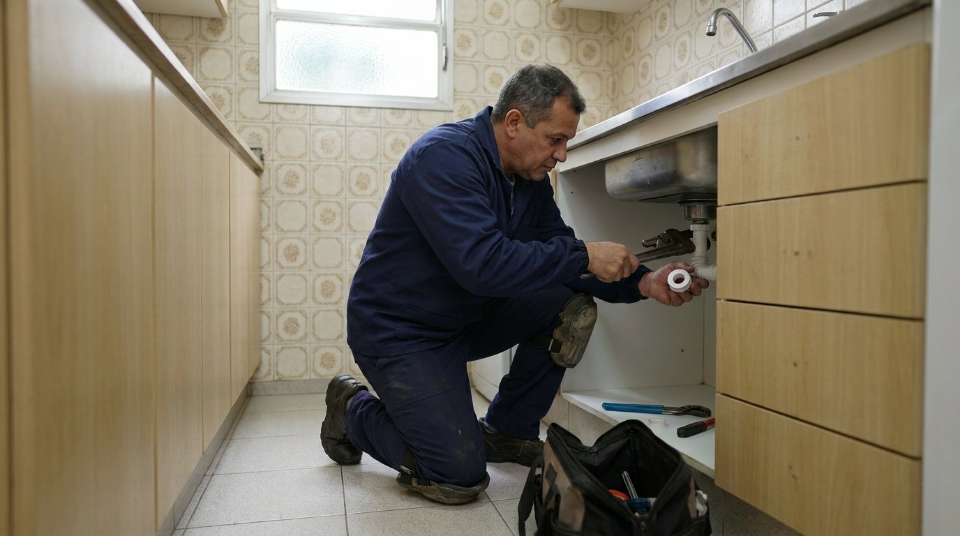Reparo Hidráulico na Cozinha em Florianópolis‑SC